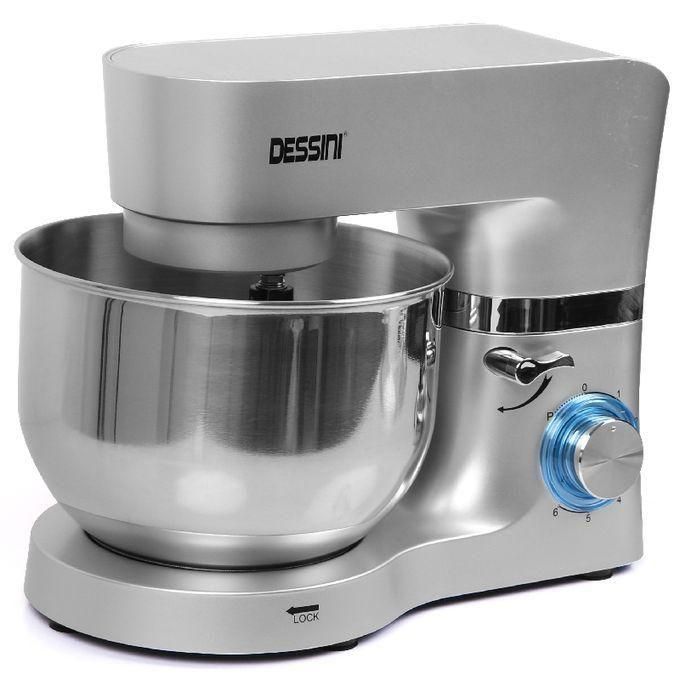 Dessini 6.2L 3-in-1 High-Quality Stand Mixer - 5 Speed With Turbo - Silver
